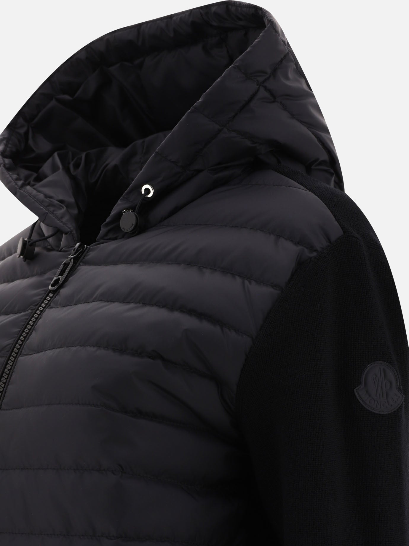 Down jackets 100% polyamide - Padding: down and feathers  Black - Moncler Women | PDP | VIETTI Online Store | thumbnail_4