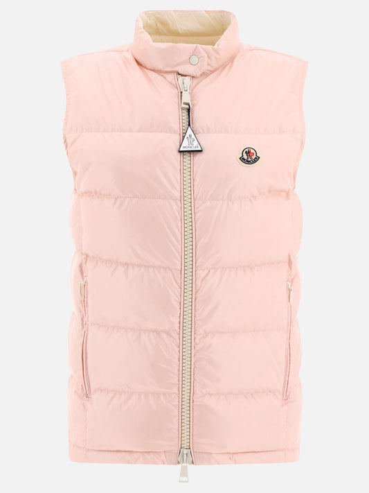 Vest jackets 100% polyamide - Padding: down and feathers  Pink - Moncler Women | PLP | VIETTI Online Store 
