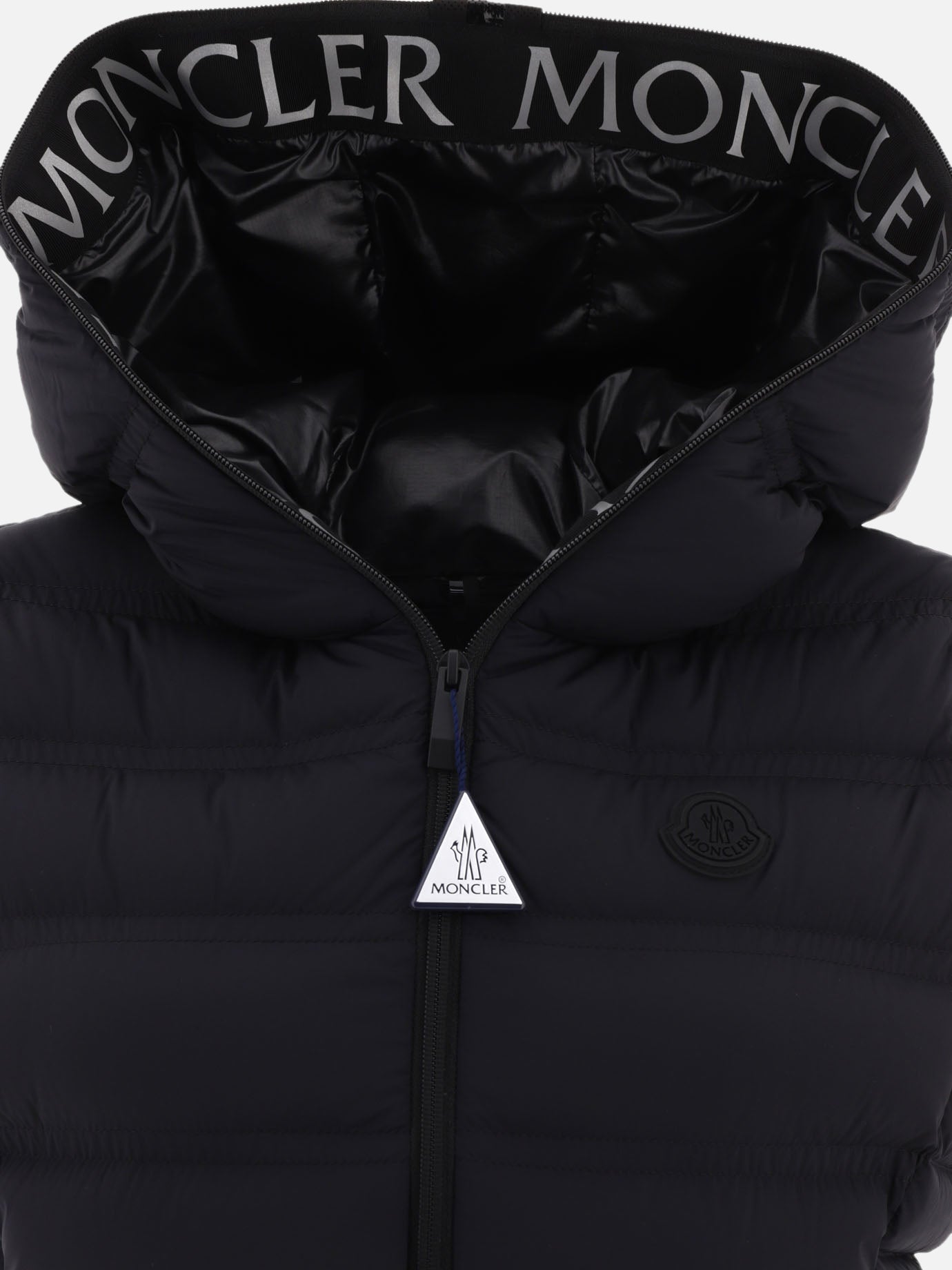 Vest jackets 85% polyamide 15% elastane - Padding: down and feathers  Black - Moncler Women | PDP | VIETTI Online Store | thumbnail_3