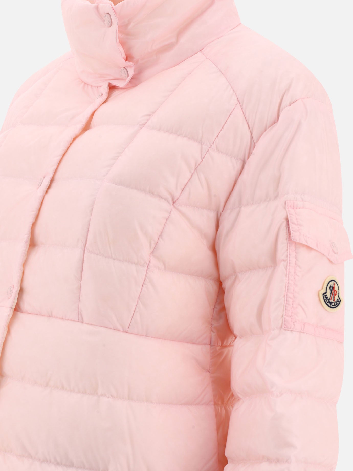 Down jackets 100% polyamide - Padding: down and feathers  Pink - Moncler Women | PDP | VIETTI Online Store | thumbnail_4