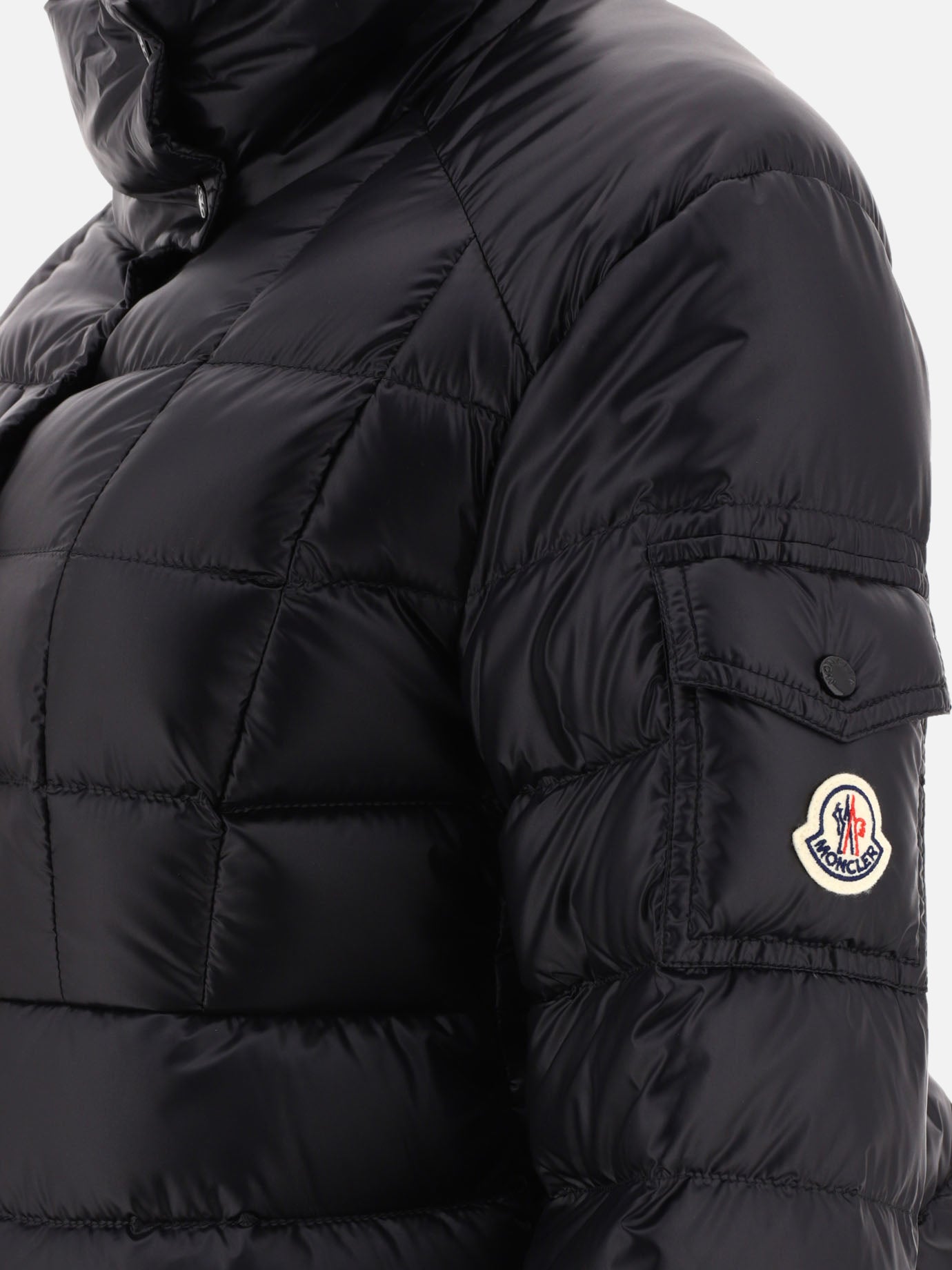 Down jackets 100% polyamide - Padding: down and feathers  Black - Moncler Women | PDP | VIETTI Online Store | thumbnail_4