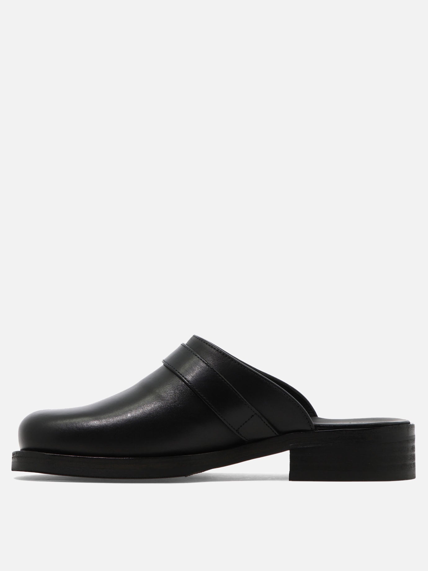 Slippers 100% leather - 100% rubber  Black - Our Legacy Men | PDP | VIETTI Online Store | thumbnail_3