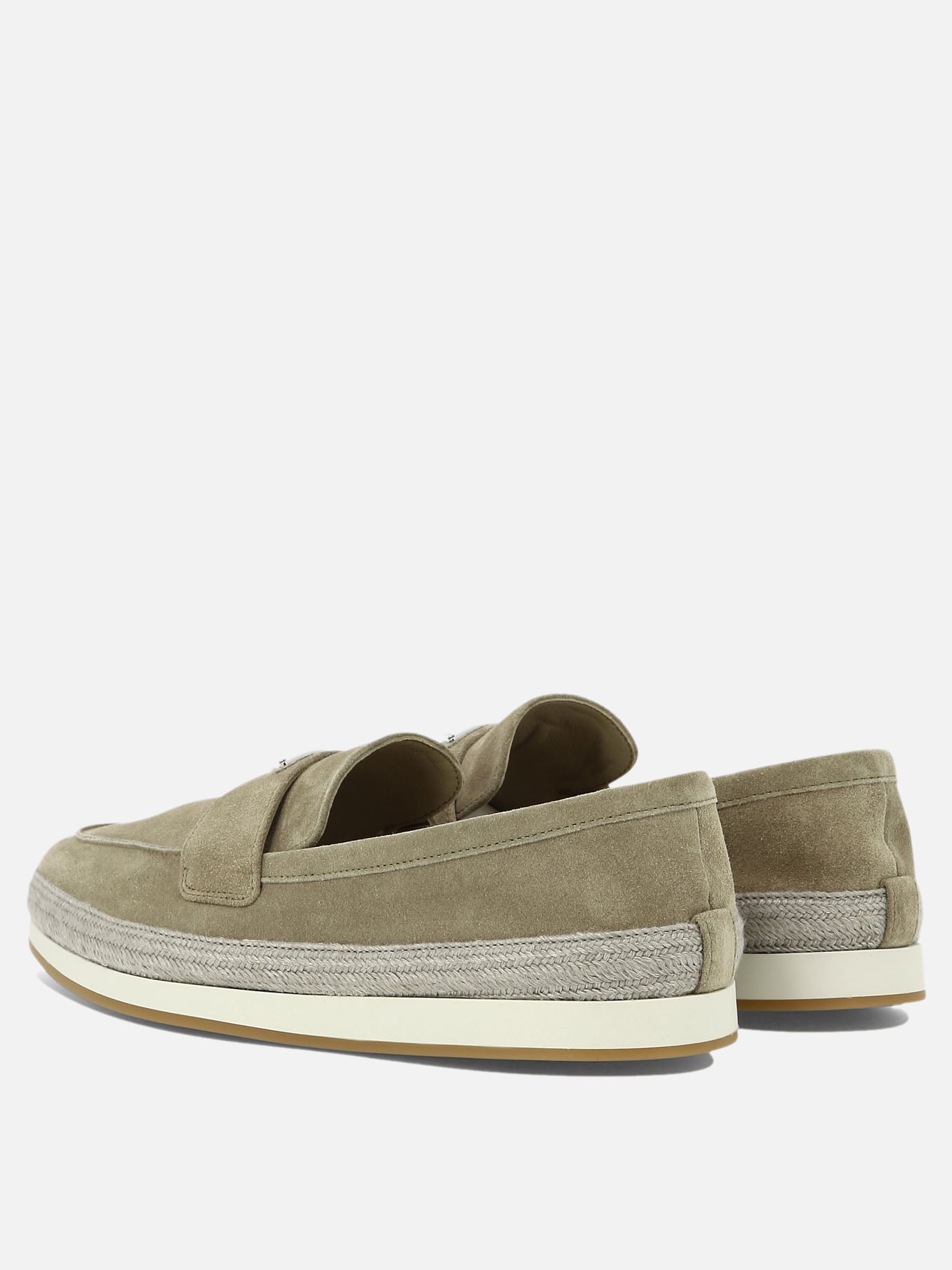 Loafers 100% suede - 100% rubber  Beige - Prada Men | PDP | VIETTI Online Store | thumbnail_4