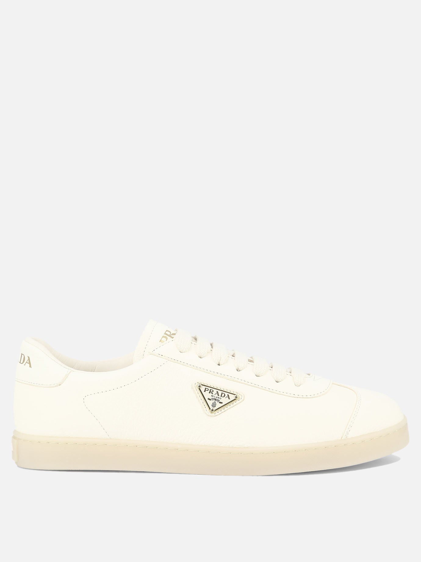Low top sneakers 100% leather - 100% rubber  White - Prada Men | PDP | VIETTI Online Store | thumbnail