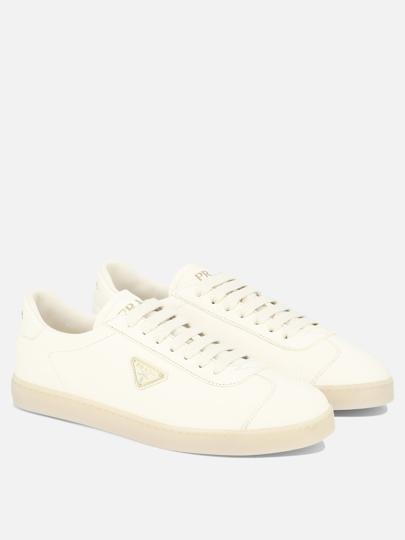 Low top sneakers 100% leather - 100% rubber  White - Prada Men | PDP | VIETTI Online Store | thumbnail_2
