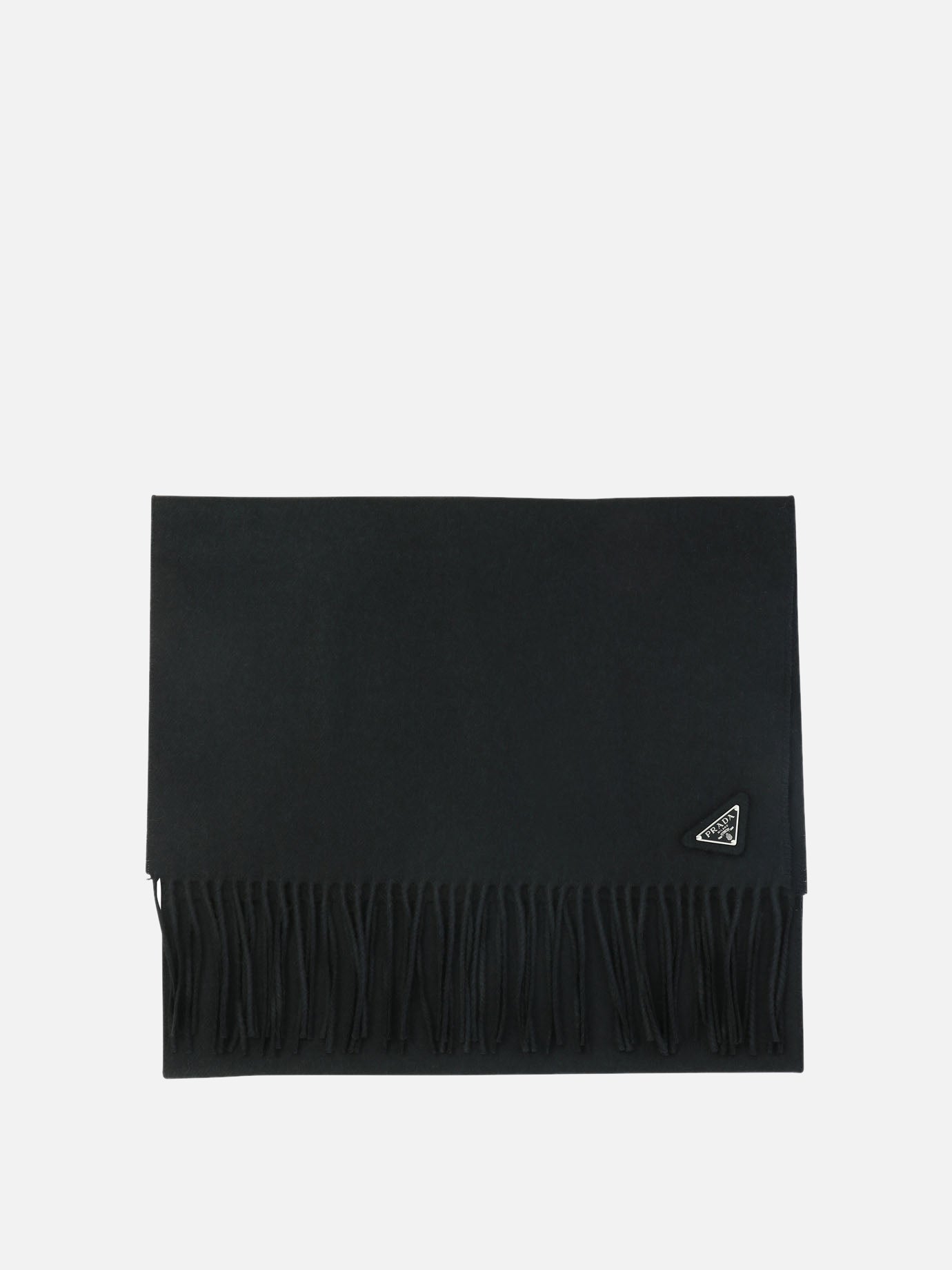 Fringed scarves 2FS047  Black - Prada Men | PDP | VIETTI Online Store | thumbnail