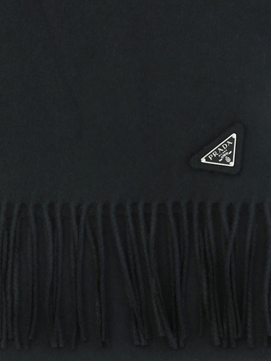 Fringed scarves 2FS047  Black - Prada Men | PLP | VIETTI Online Store | 2
