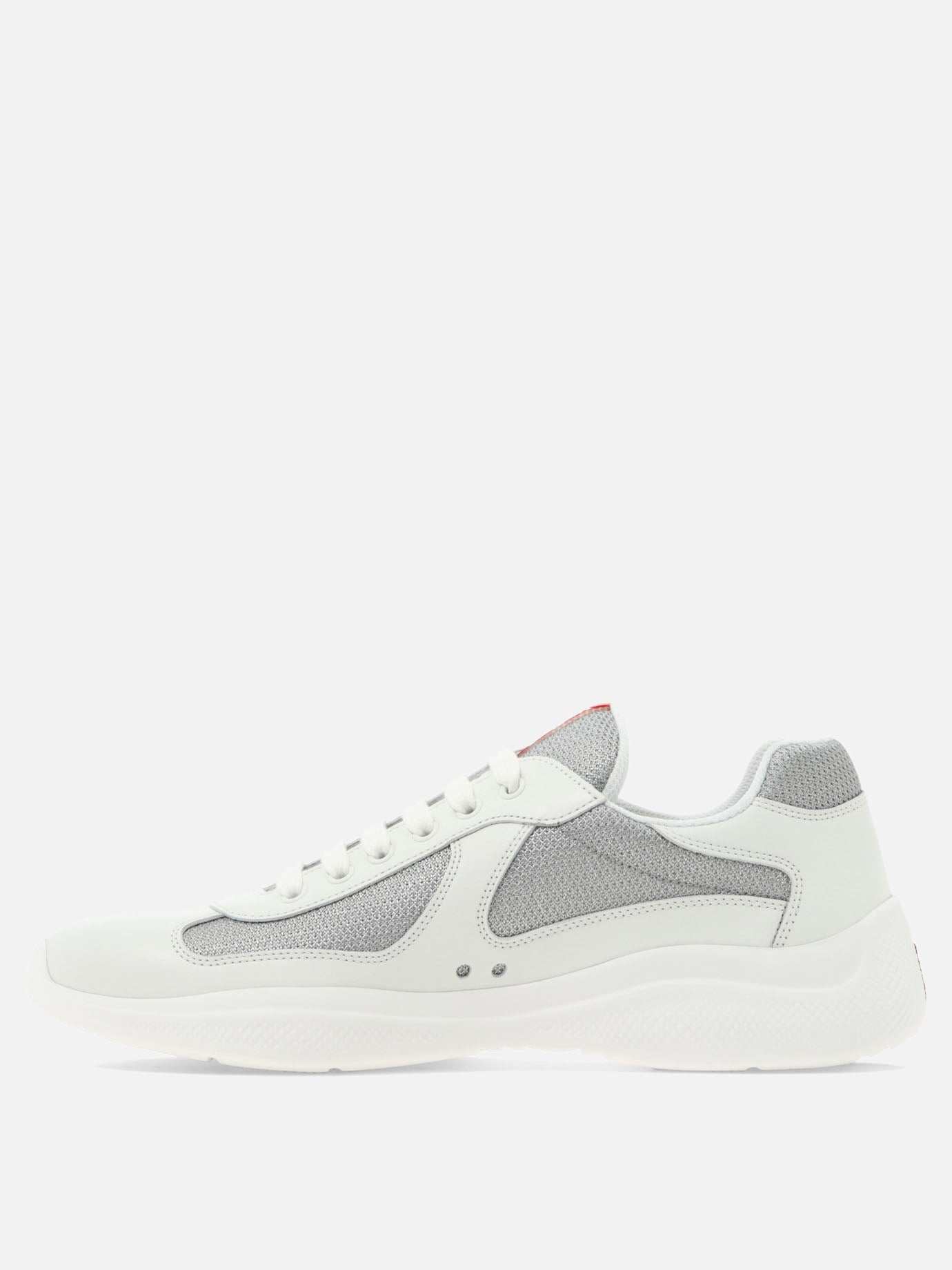 Low top sneakers 100% lamb leather - 100% rubber  White - Prada Men | PDP | VIETTI Online Store | thumbnail_3