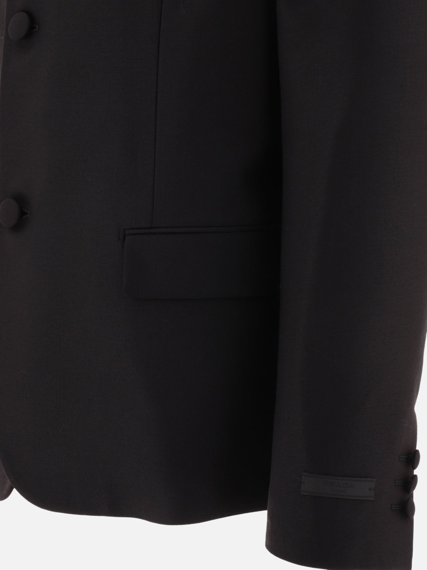 Blazers 88% wool 12% merino wool  Black - Prada Men | PDP | VIETTI Online Store | thumbnail_4