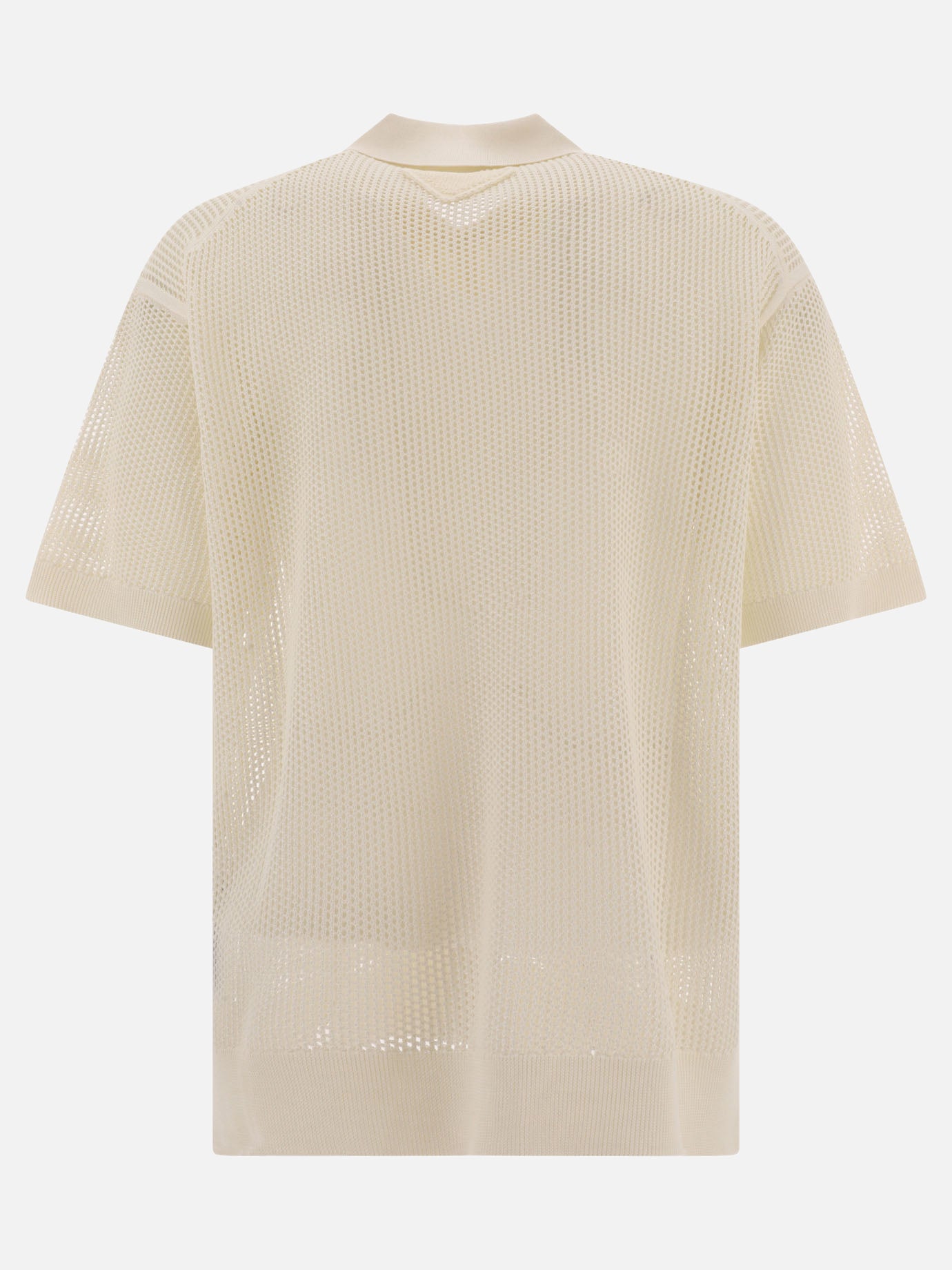 Open-weaved polo shirt