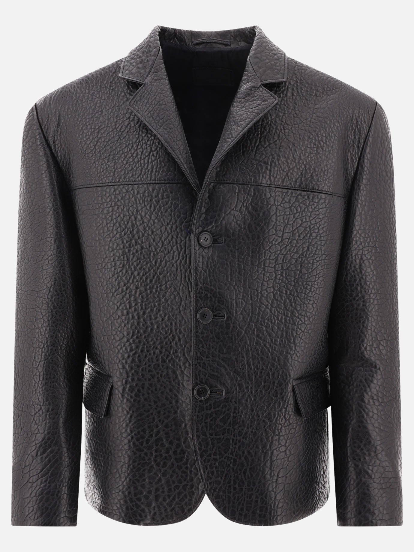 Leather jackets 100% lamb leather  Black - Prada Men | PDP | VIETTI Online Store | Zoom-Modal
