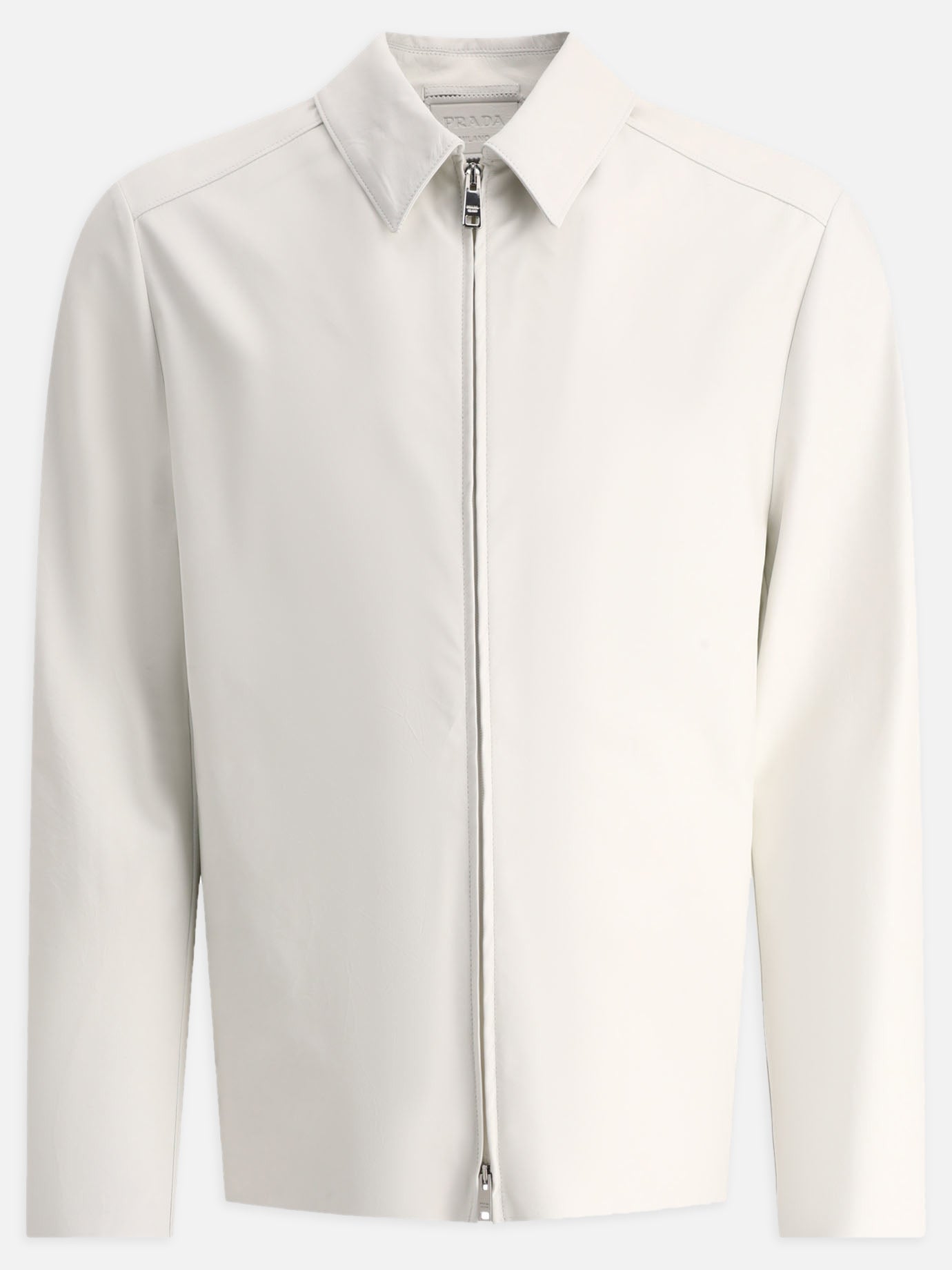 Leather jackets 100% leather  White - Prada Men | PDP | VIETTI Online Store | Zoom-Modal
