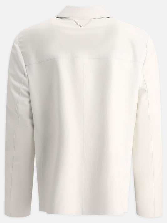 Leather jackets 100% leather  White - Prada Men | PLP | VIETTI Online Store | 2
