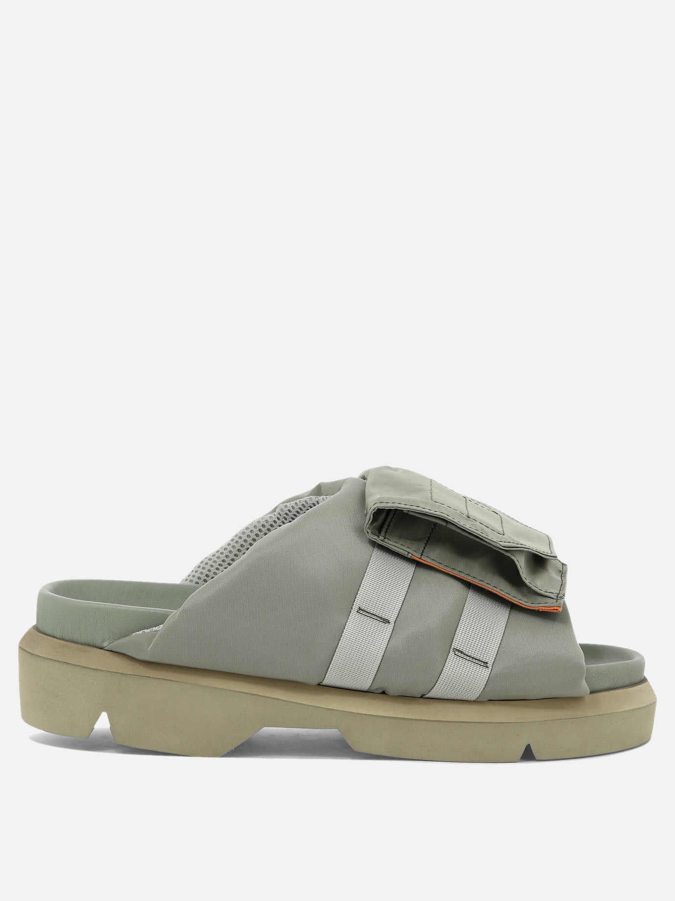 Casual sandals 100% nylon - 100% rubber  Green - Sacai Men | PDP | VIETTI Online Store | Zoom-Modal
