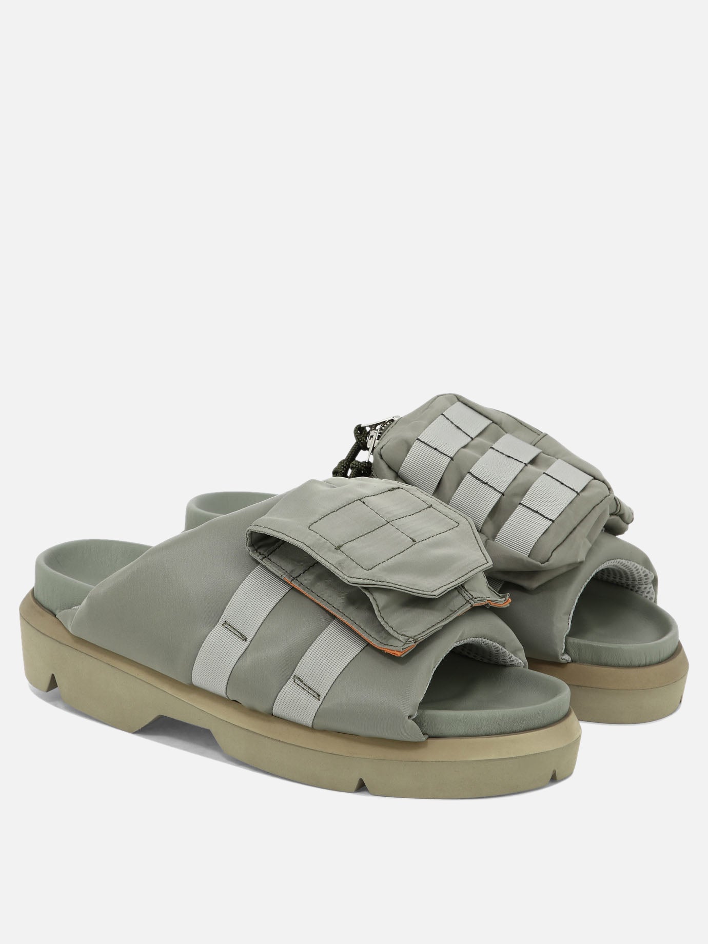 Casual sandals 100% nylon - 100% rubber  Green - Sacai Men | PDP | VIETTI Online Store | Zoom-Modal_2
