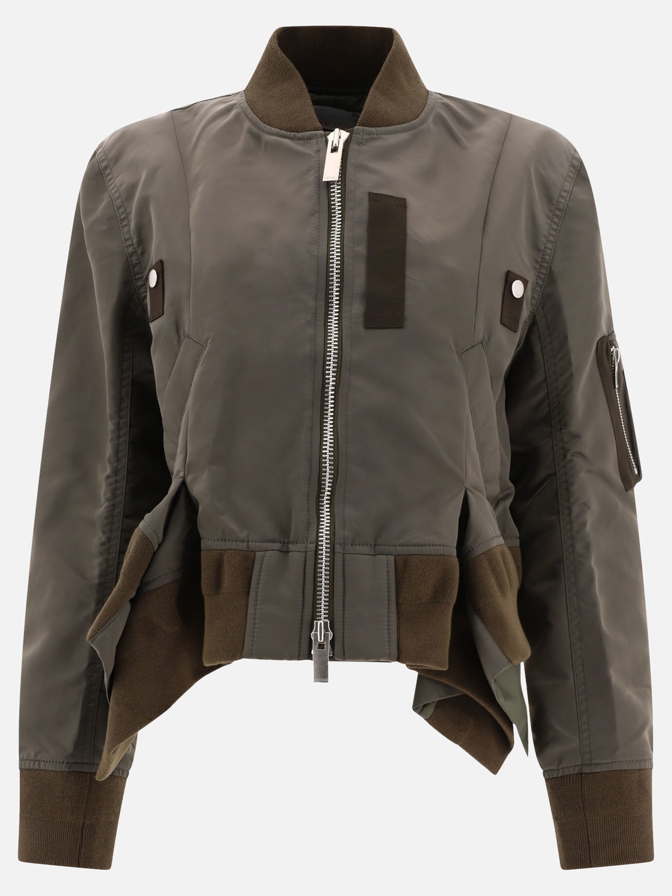 Bomber jackets 100% nylon  Green - Sacai Women | PDP | VIETTI Online Store | Zoom-Modal
