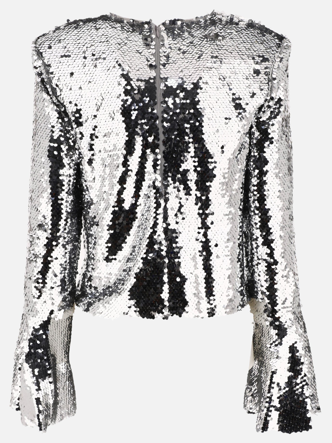 Casual tops 96% polyester 4% elastane  Silver - Self-portrait Women | PDP | VIETTI Online Store | Zoom-Modal_2
