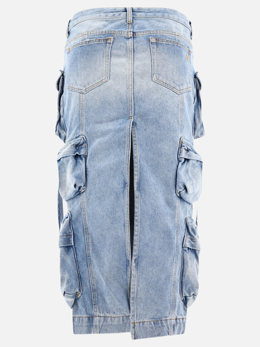 Midi skirts 100% cotton  Blue - The Attico Women | PLP | VIETTI Online Store | 2
