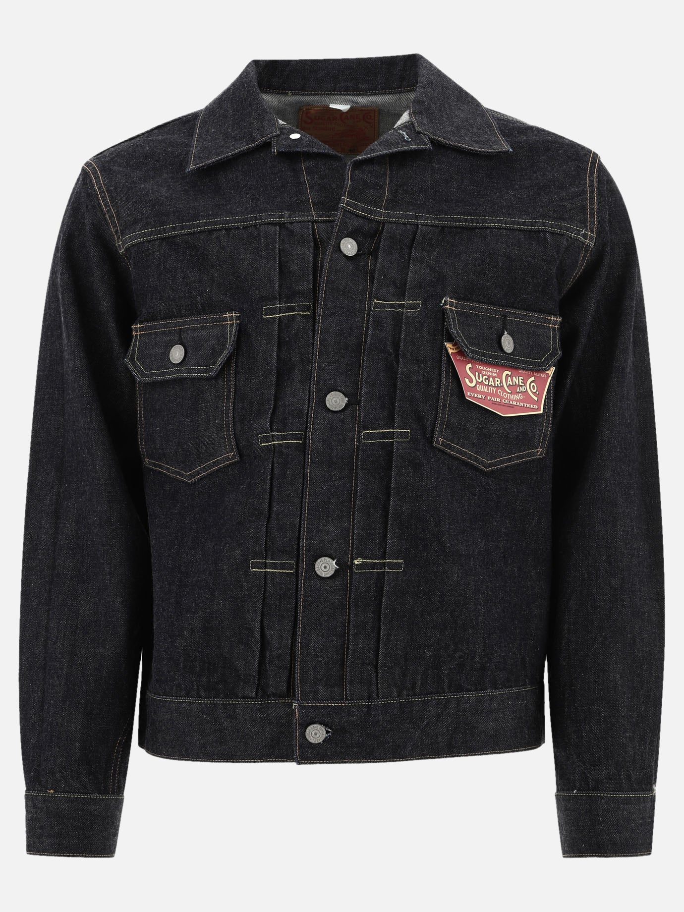 Denim jackets Solid colour  Blue - Sugar Cane Men | PDP | VIETTI Online Store | thumbnail