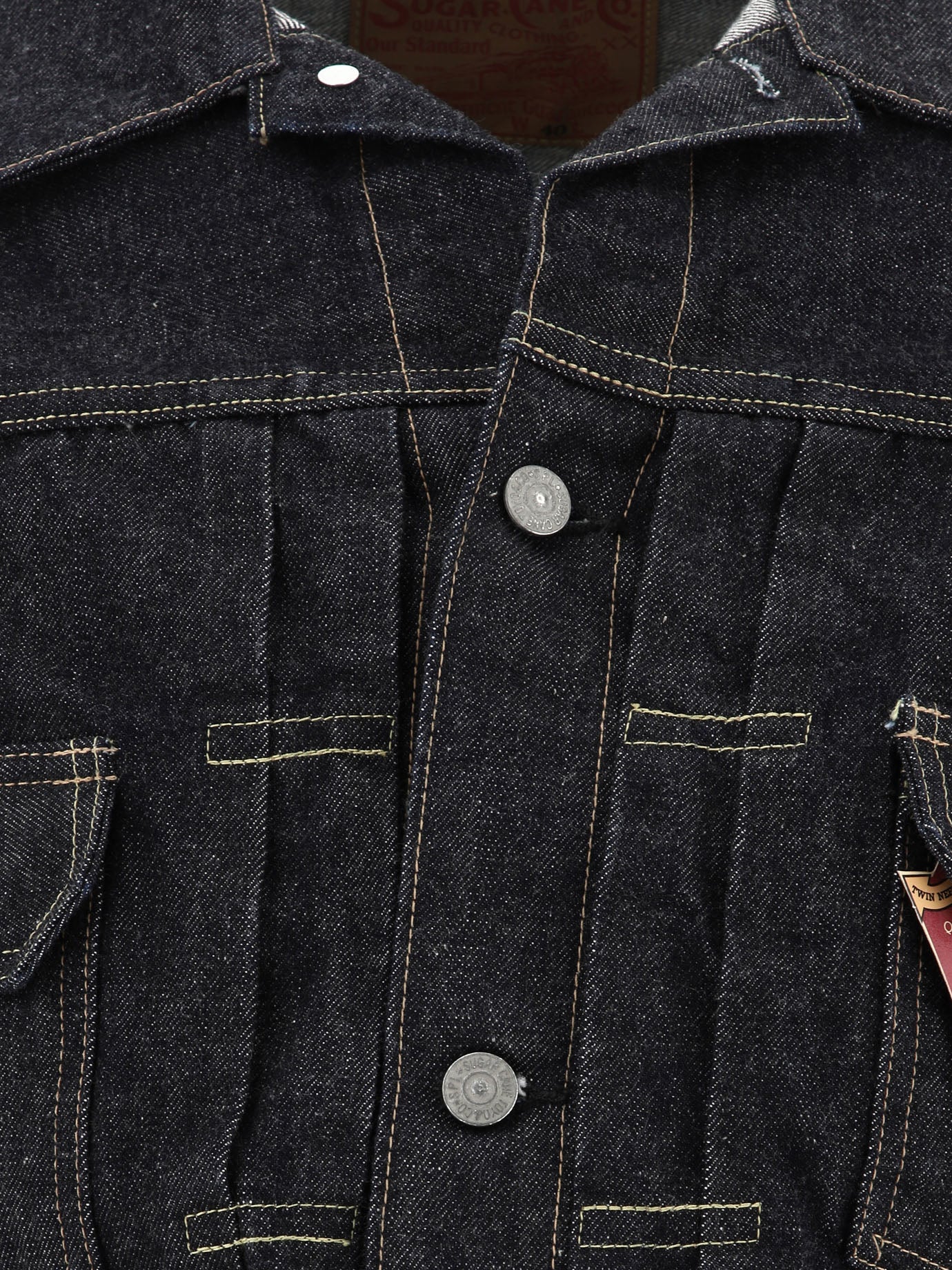 Denim jackets Solid colour  Blue - Sugar Cane Men | PDP | VIETTI Online Store | Zoom-Modal_3
