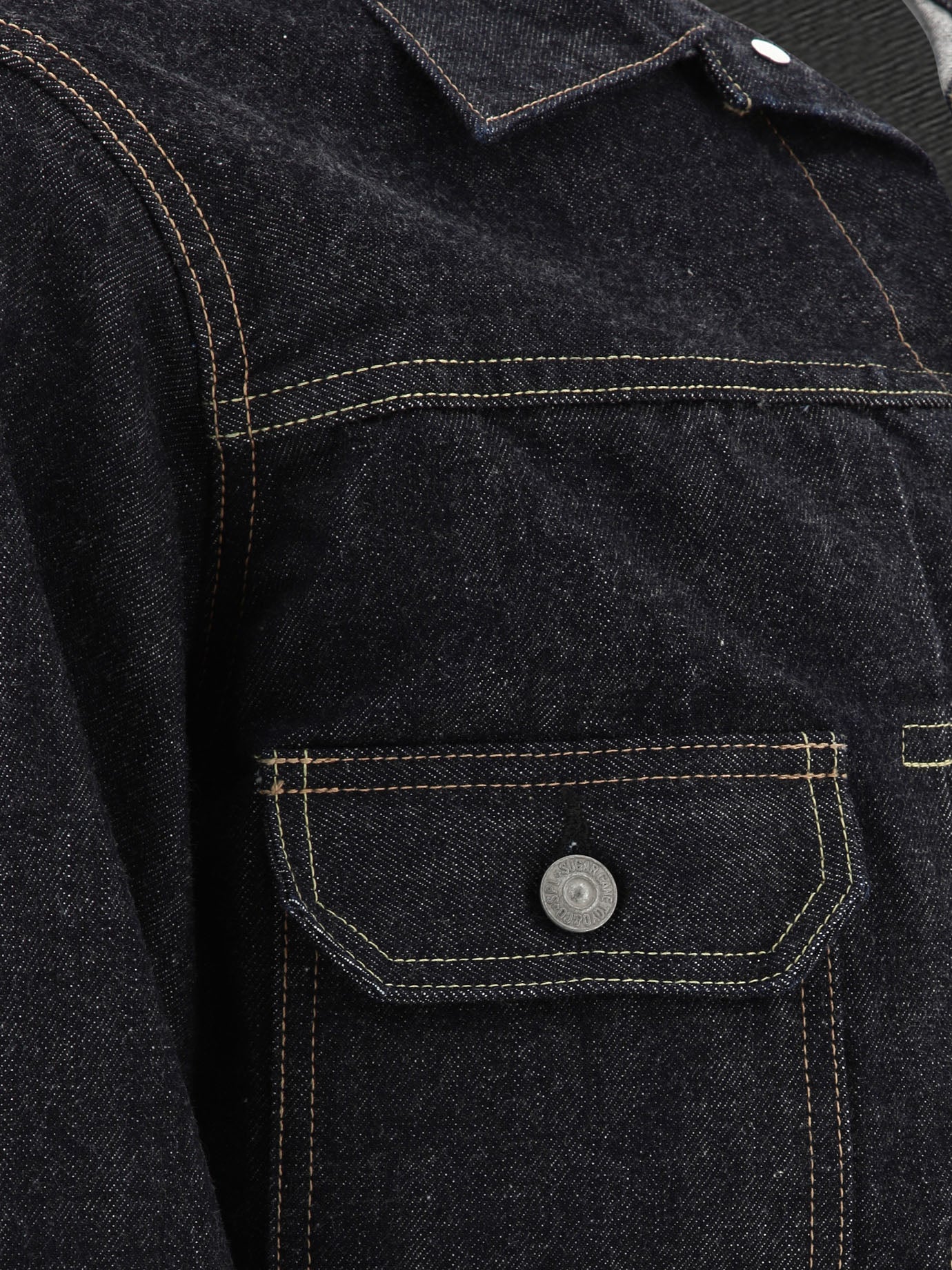 Denim jackets Solid colour  Blue - Sugar Cane Men | PDP | VIETTI Online Store | thumbnail_4