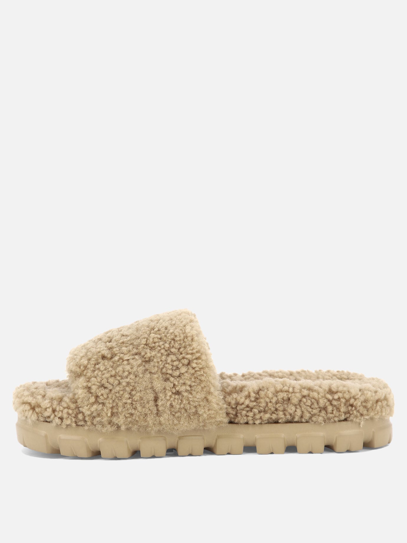 Flat sandals 100% shearling - 100% EVA  Beige - Ugg Women | PDP | VIETTI Online Store | thumbnail_3