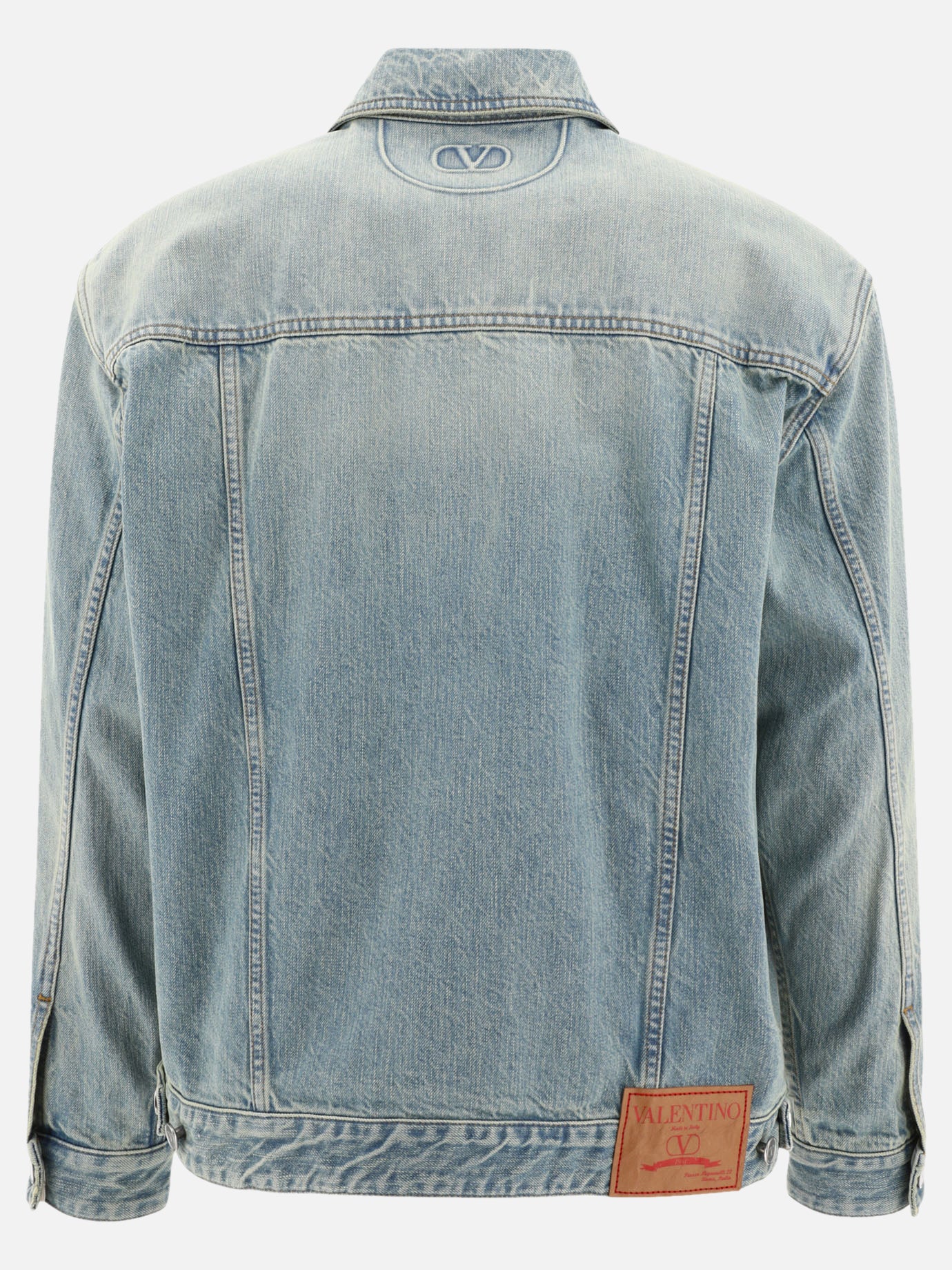 Denim jackets 100% cotton  Light blue - Valentino Men | PDP | VIETTI Online Store | thumbnail_2