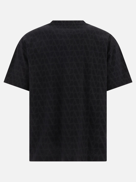 Crewneck t-shirts 100% cotton  Black - Valentino Men | PLP | VIETTI Online Store | 2
