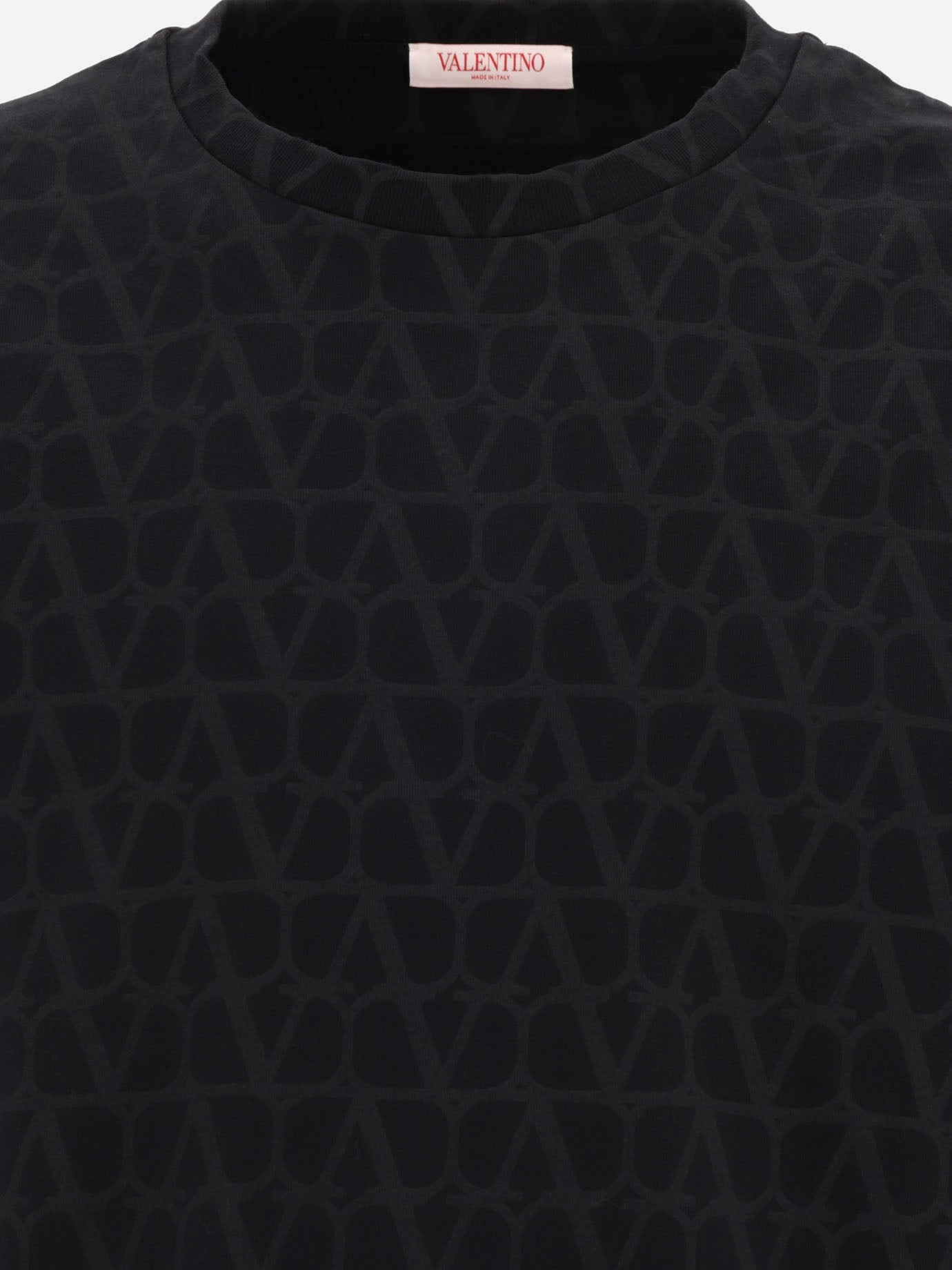Crewneck t-shirts 100% cotton  Black - Valentino Men | PDP | VIETTI Online Store | thumbnail_3