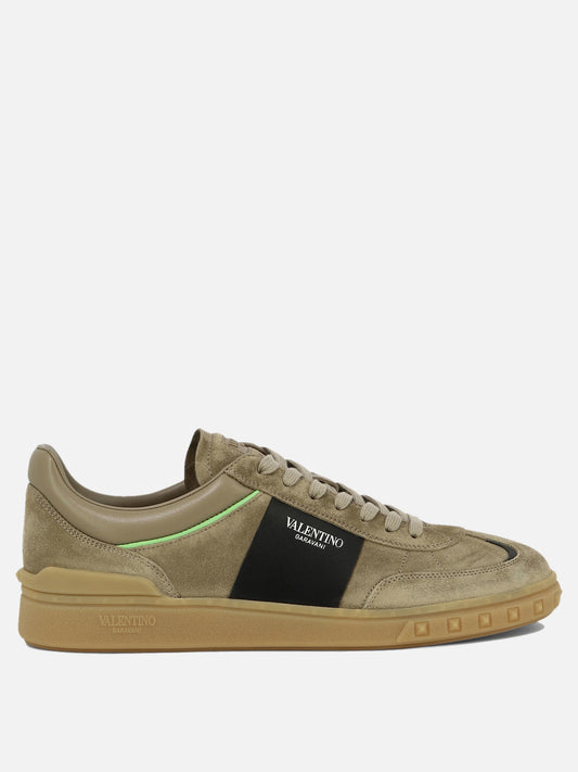 Low top sneakers 100% suede - 100% rubber  Beige - Valentino Garavani Men | PLP | VIETTI Online Store 
