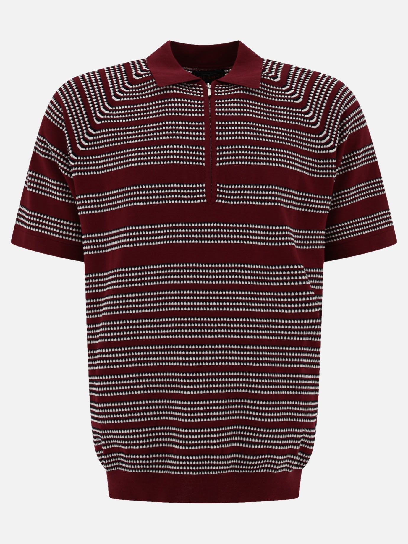 Polo shirts with buttons Print  Bordeaux - Beams Plus Men | PDP | VIETTI Online Store | Zoom-Modal
