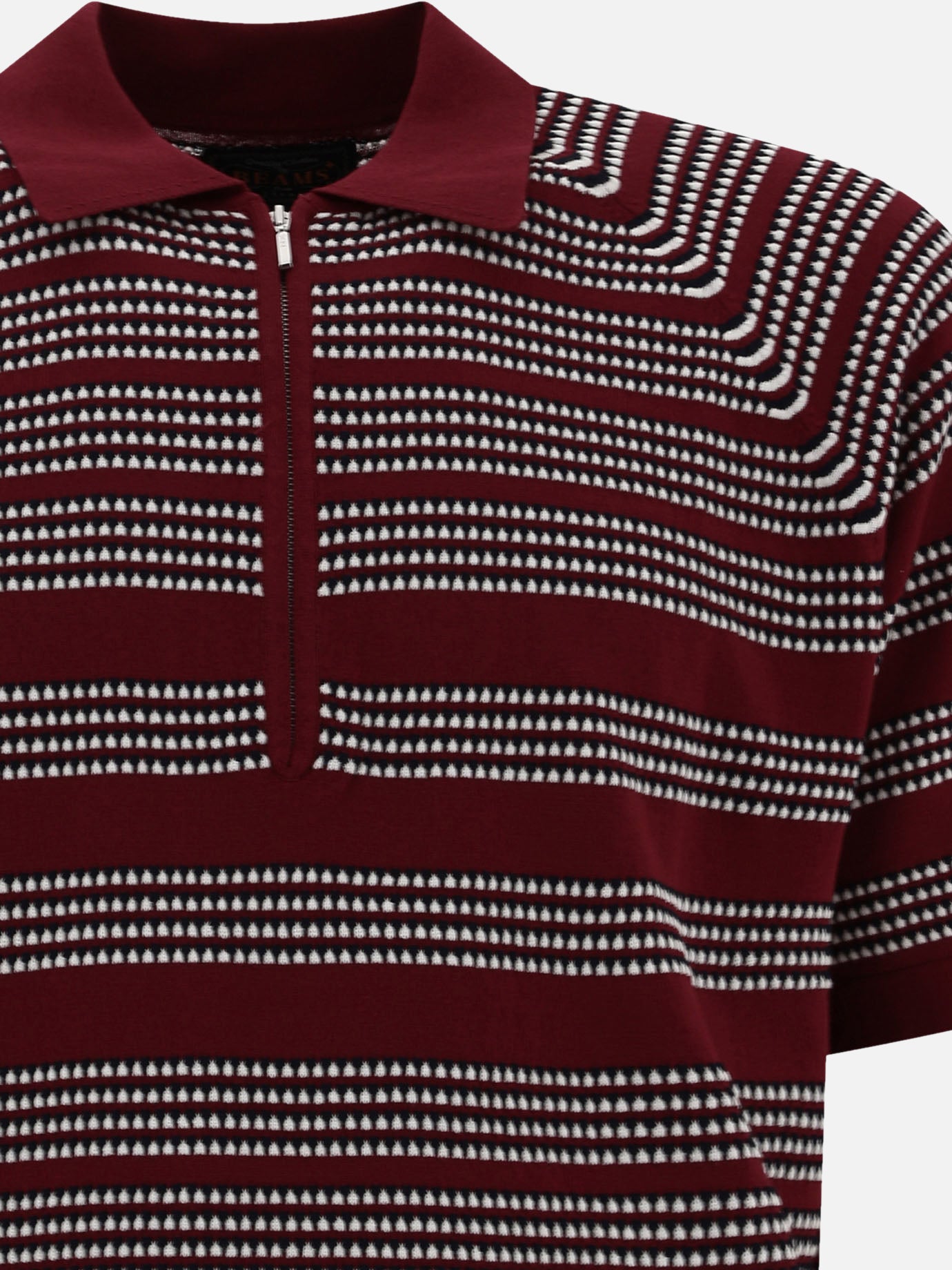 Polo shirts with buttons Print  Bordeaux - Beams Plus Men | PDP | VIETTI Online Store | thumbnail_4