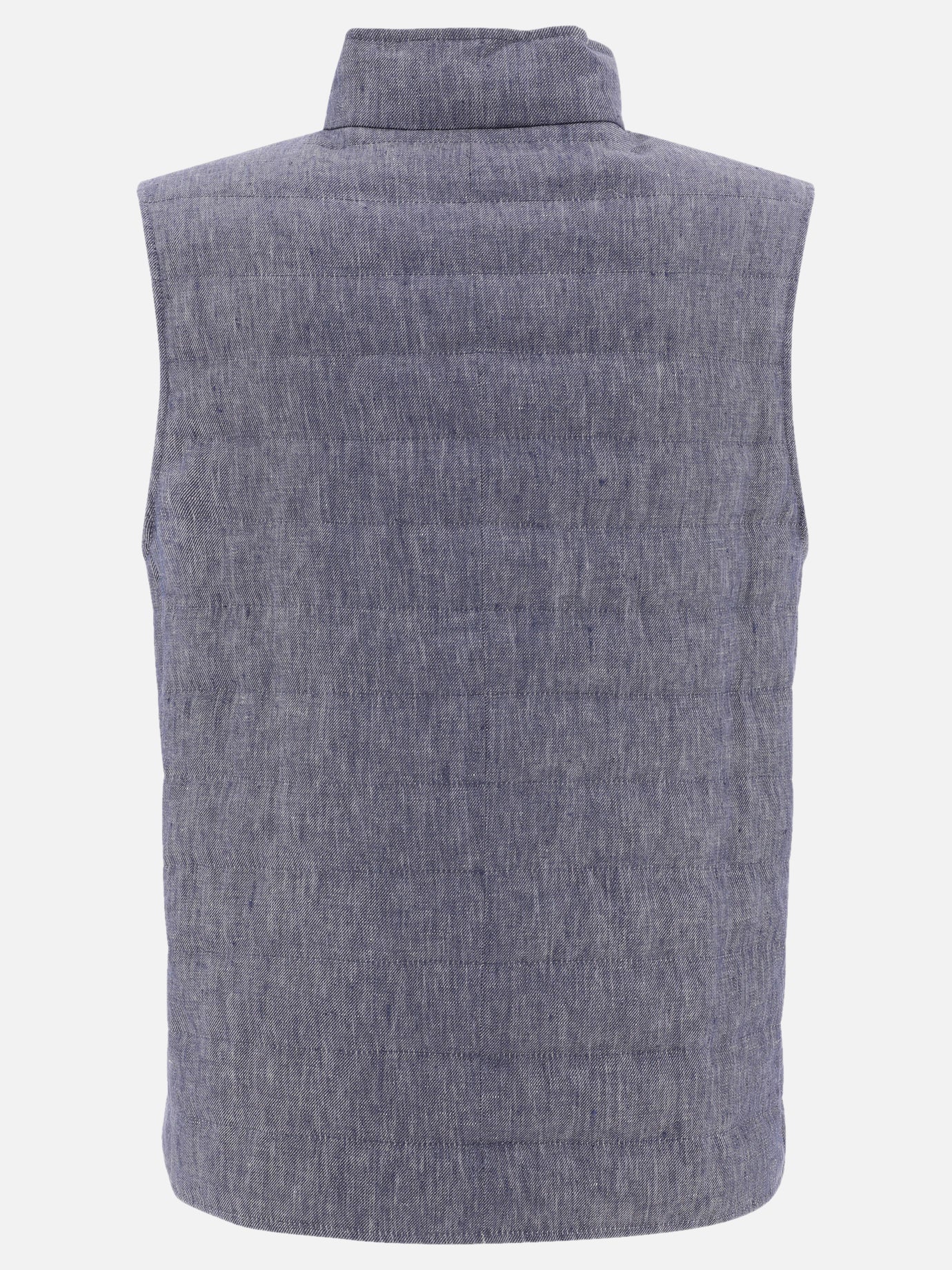 Vest jackets Solid colour  Blue - Brunello Cucinelli Men | PDP | VIETTI Online Store | thumbnail_2