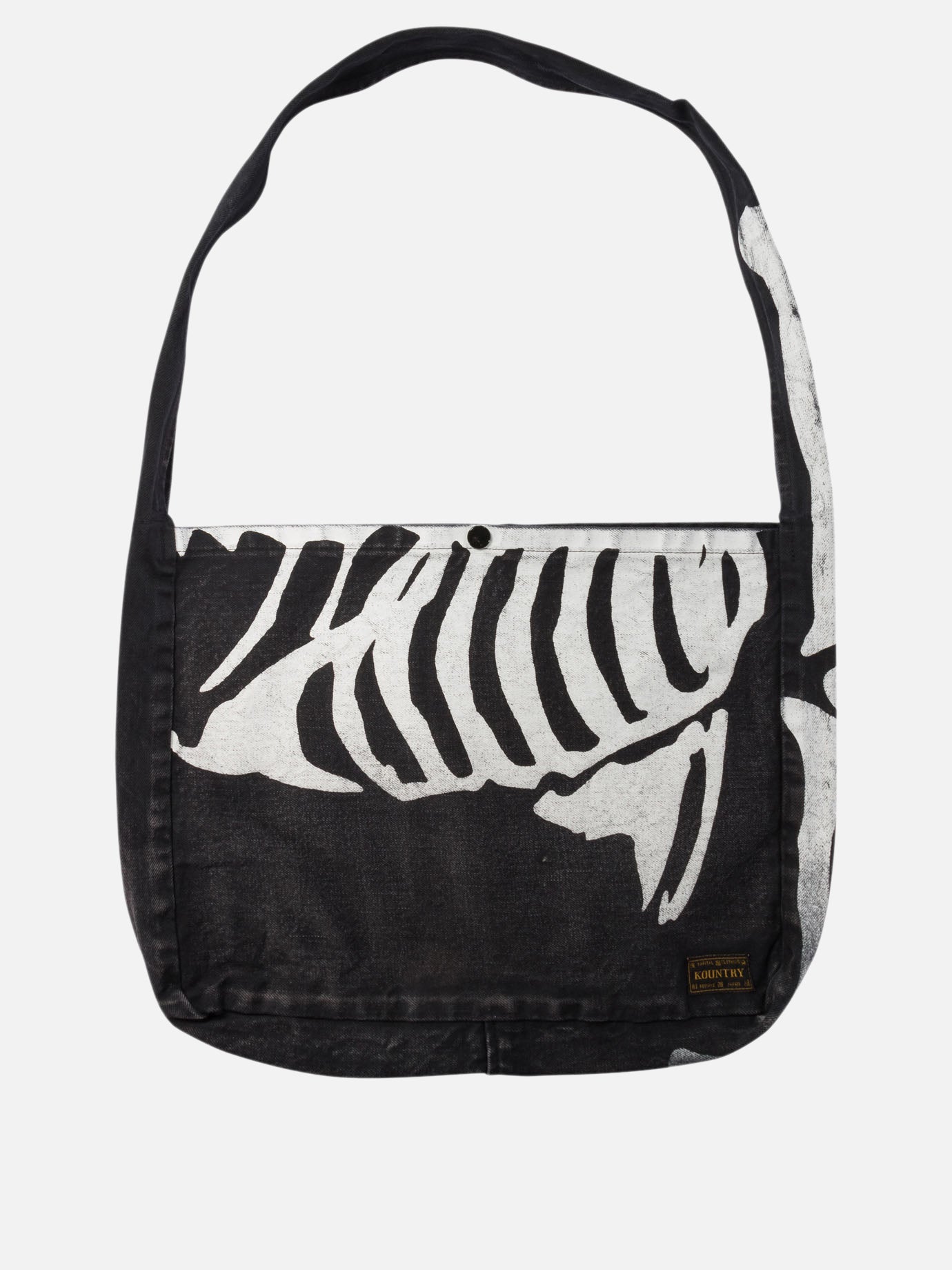 KAPITAL "Bone" shoulder bag Black