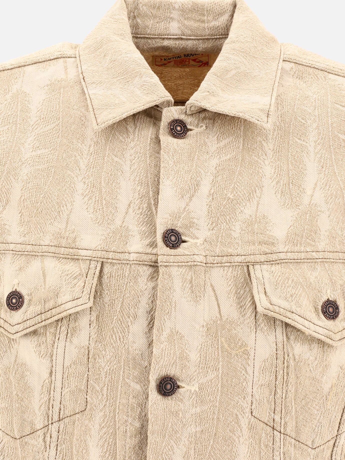 Denim jackets Print  Beige - KAPITAL Men | PDP | VIETTI Online Store | thumbnail_3