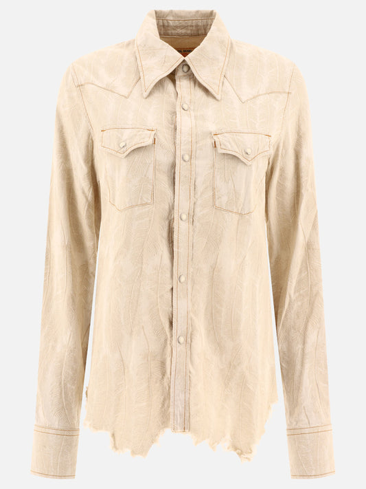 KAPITAL "Magpie" western shirt Beige