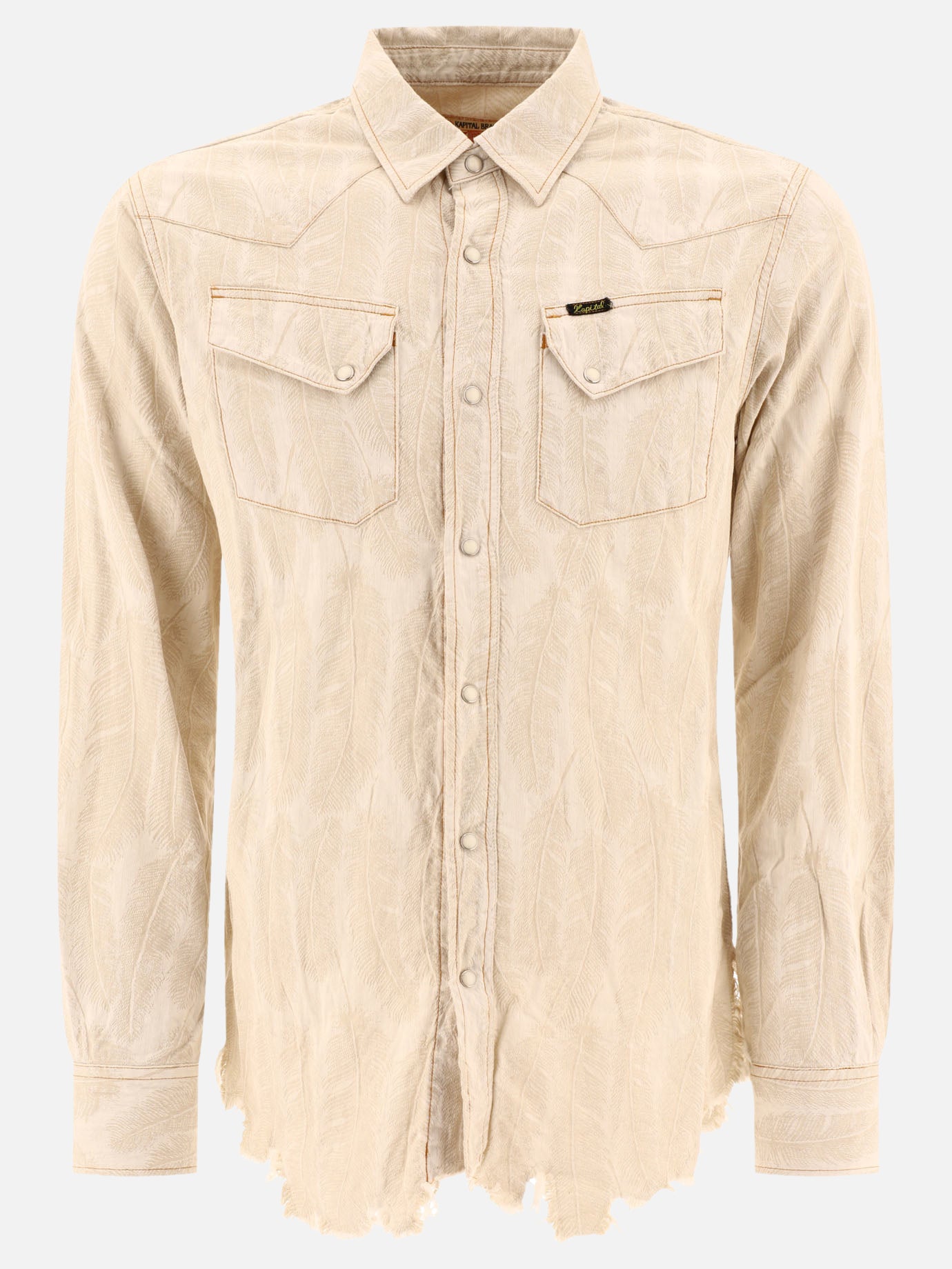 KAPITAL "Magpie" western shirt Beige