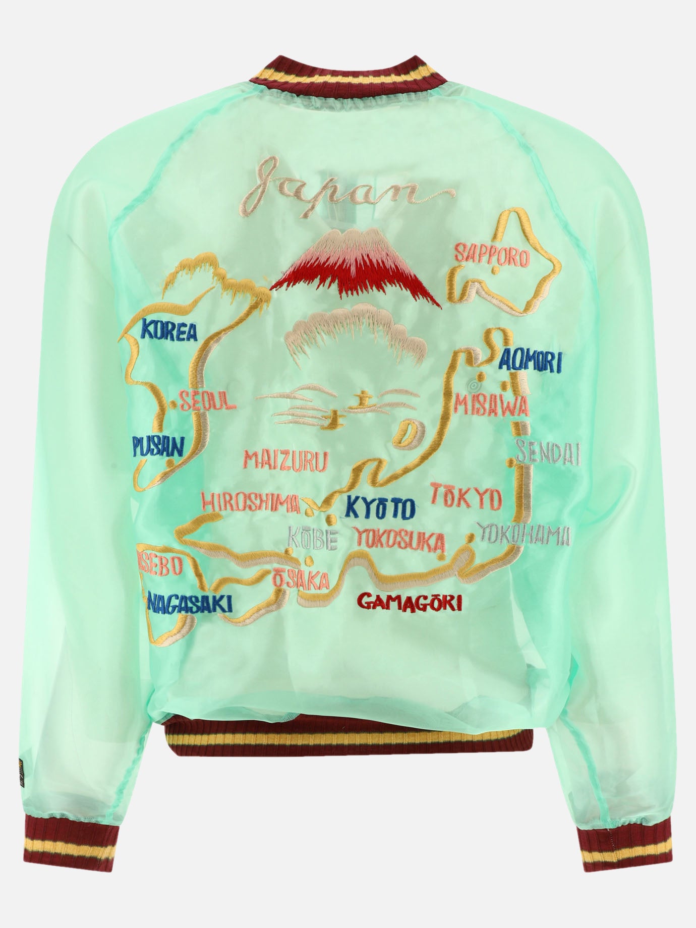 KAPITAL "Sheer Pearl" bomber Green