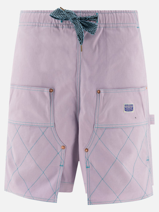 KAPITAL "W-Knee" shorts Purple