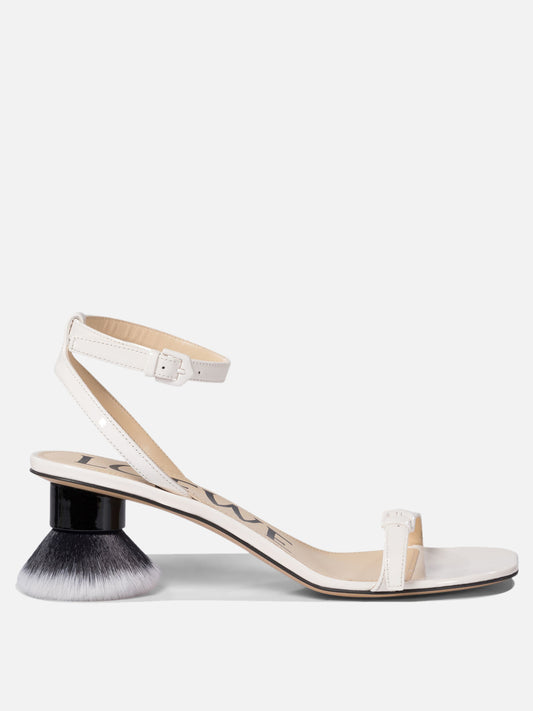Loewe "Petal Brush" heeled sandal 19349303_36 White 1
