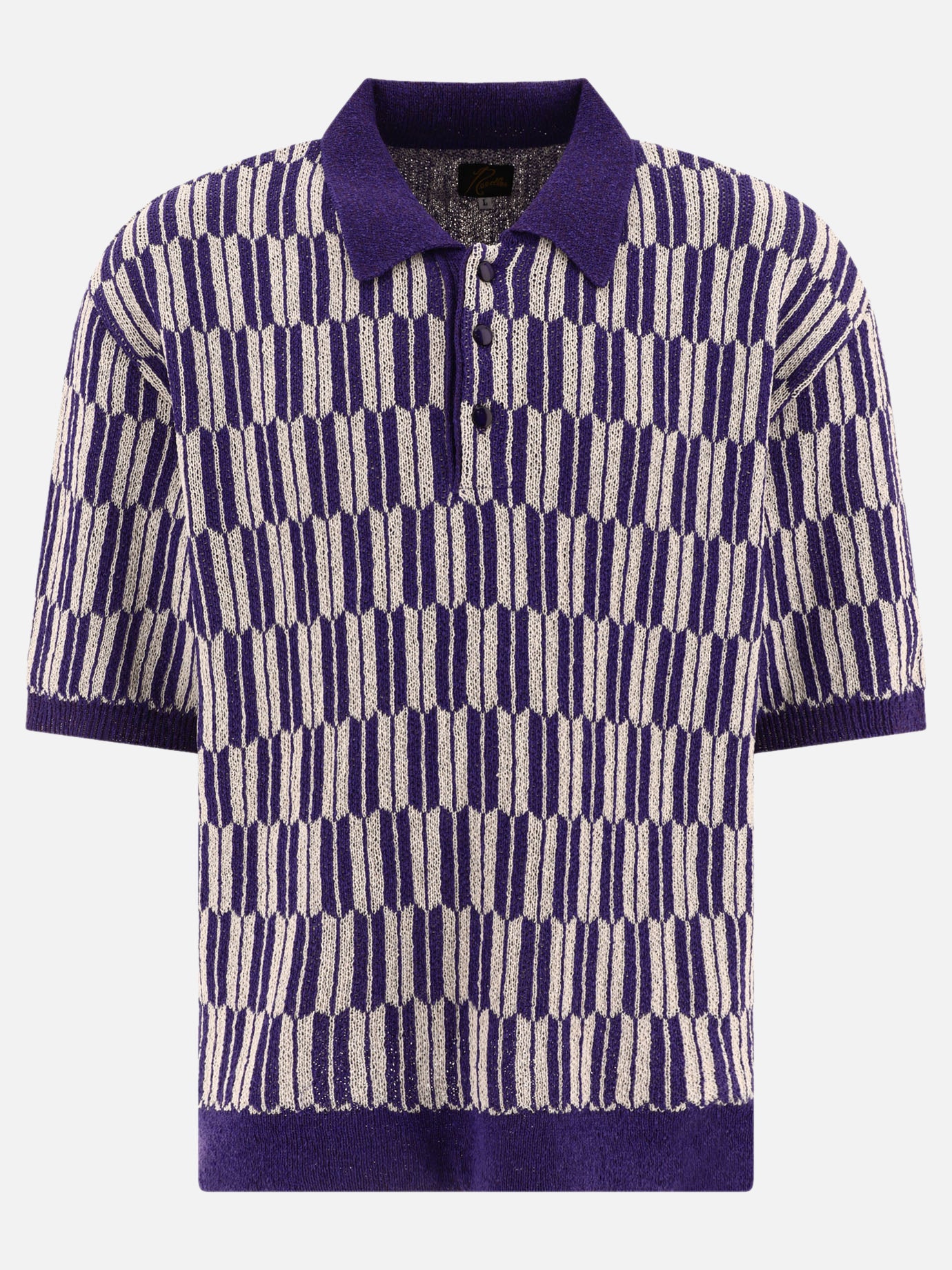 Polo shirts with buttons Print  Purple - Needles Men | PDP | VIETTI Online Store | Zoom-Modal
