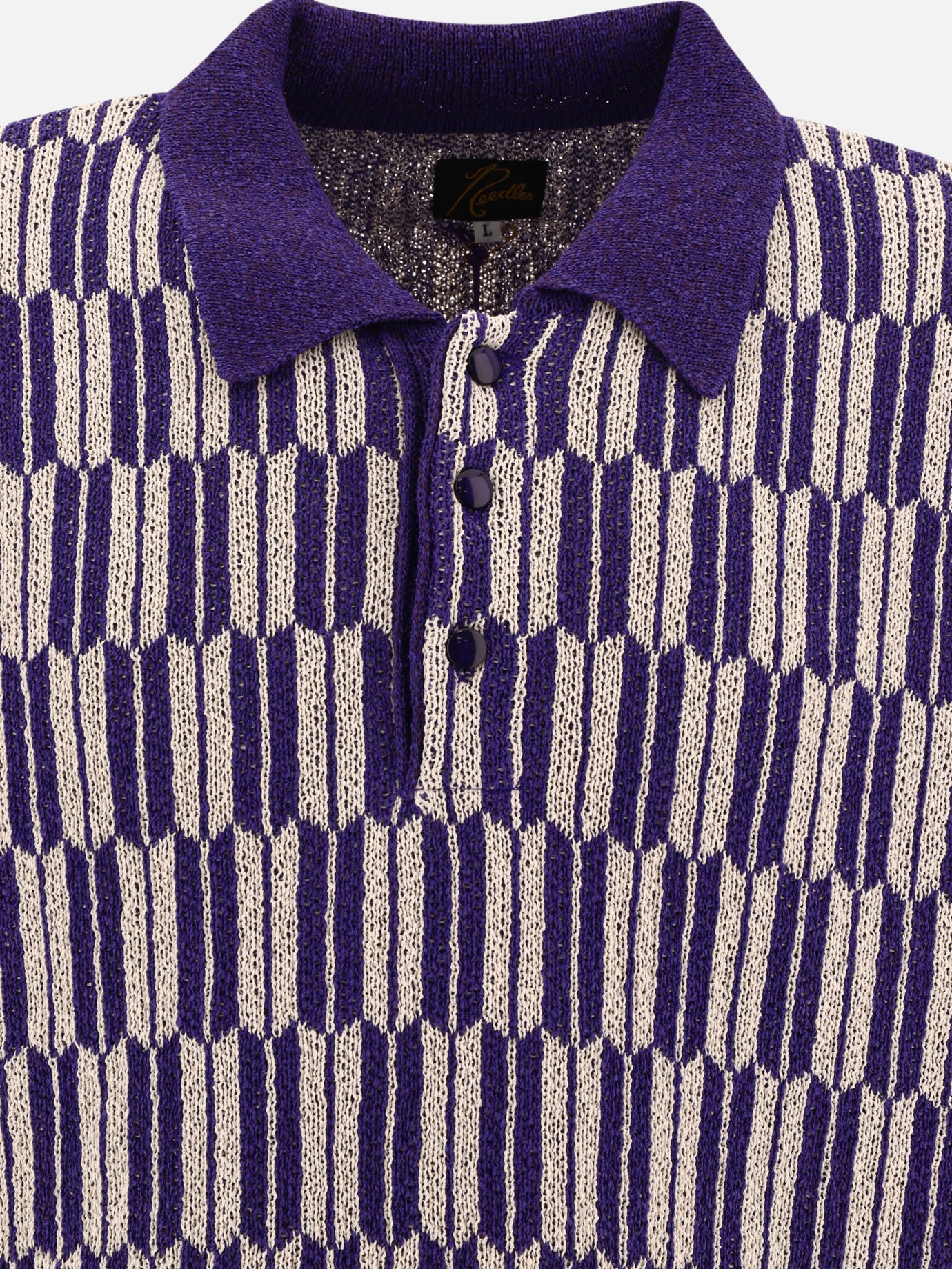 Polo shirts with buttons Print  Purple - Needles Men | PDP | VIETTI Online Store | Zoom-Modal_3
