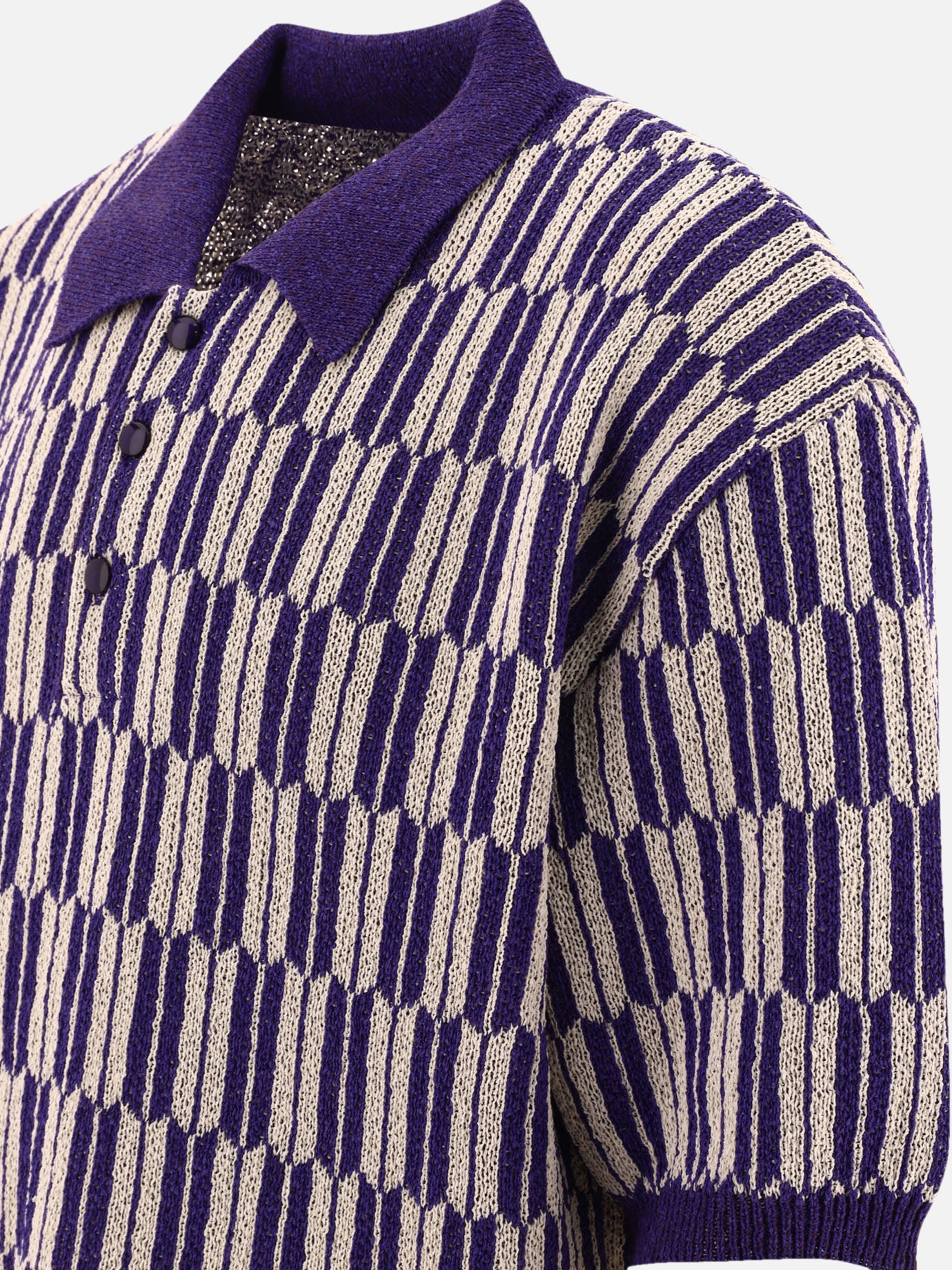 Polo shirts with buttons Print  Purple - Needles Men | PDP | VIETTI Online Store | Zoom-Modal_4
