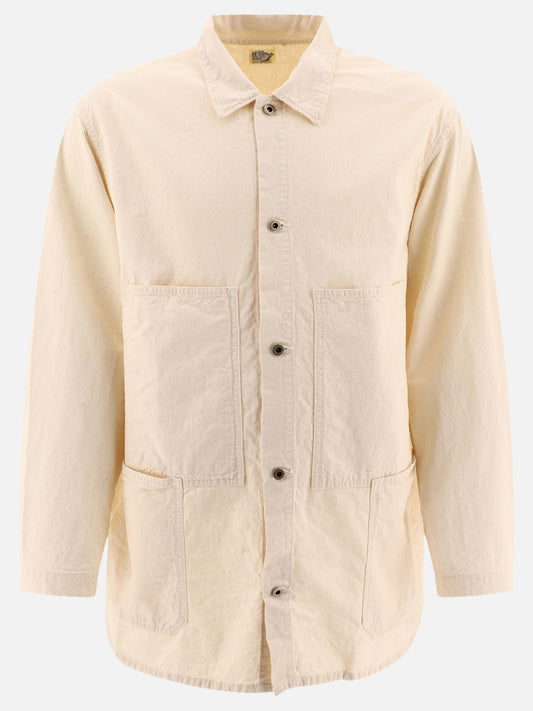 Overshirt jackets Solid colour  Beige - OrSlow Men | PLP | VIETTI Online Store 
