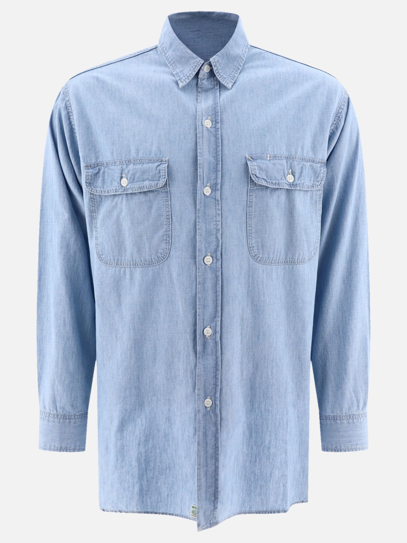 OrSlow Shirt with chest pockets Light blue