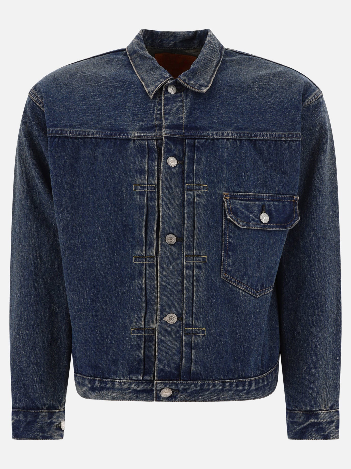 Denim jackets Solid colour  Blue - OrSlow Men | PDP | VIETTI Online Store | Zoom-Modal
