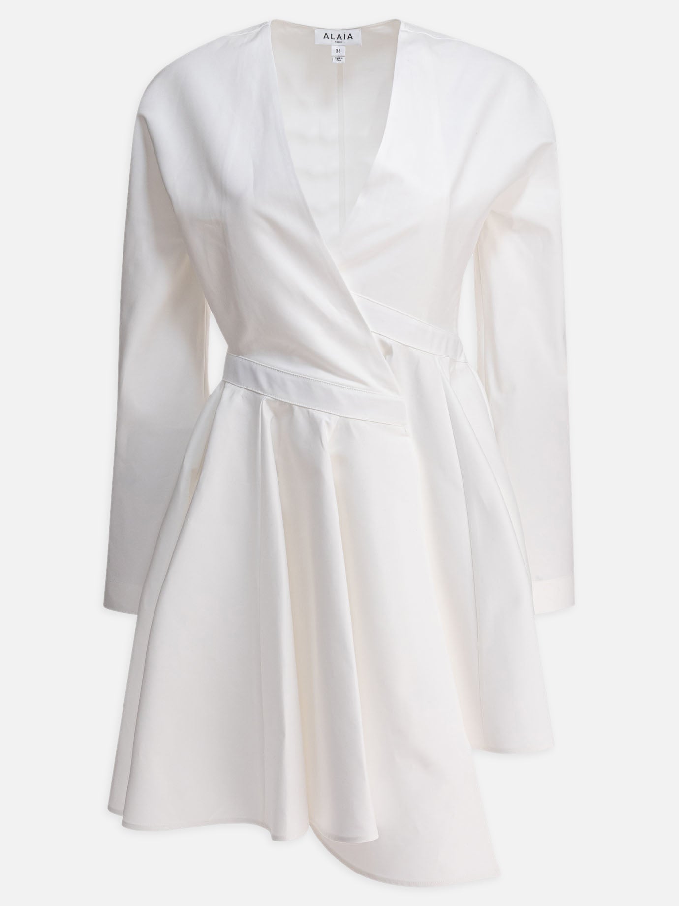 Alaïa Asymmetric short dress 11656783_38 White thumbnail_1