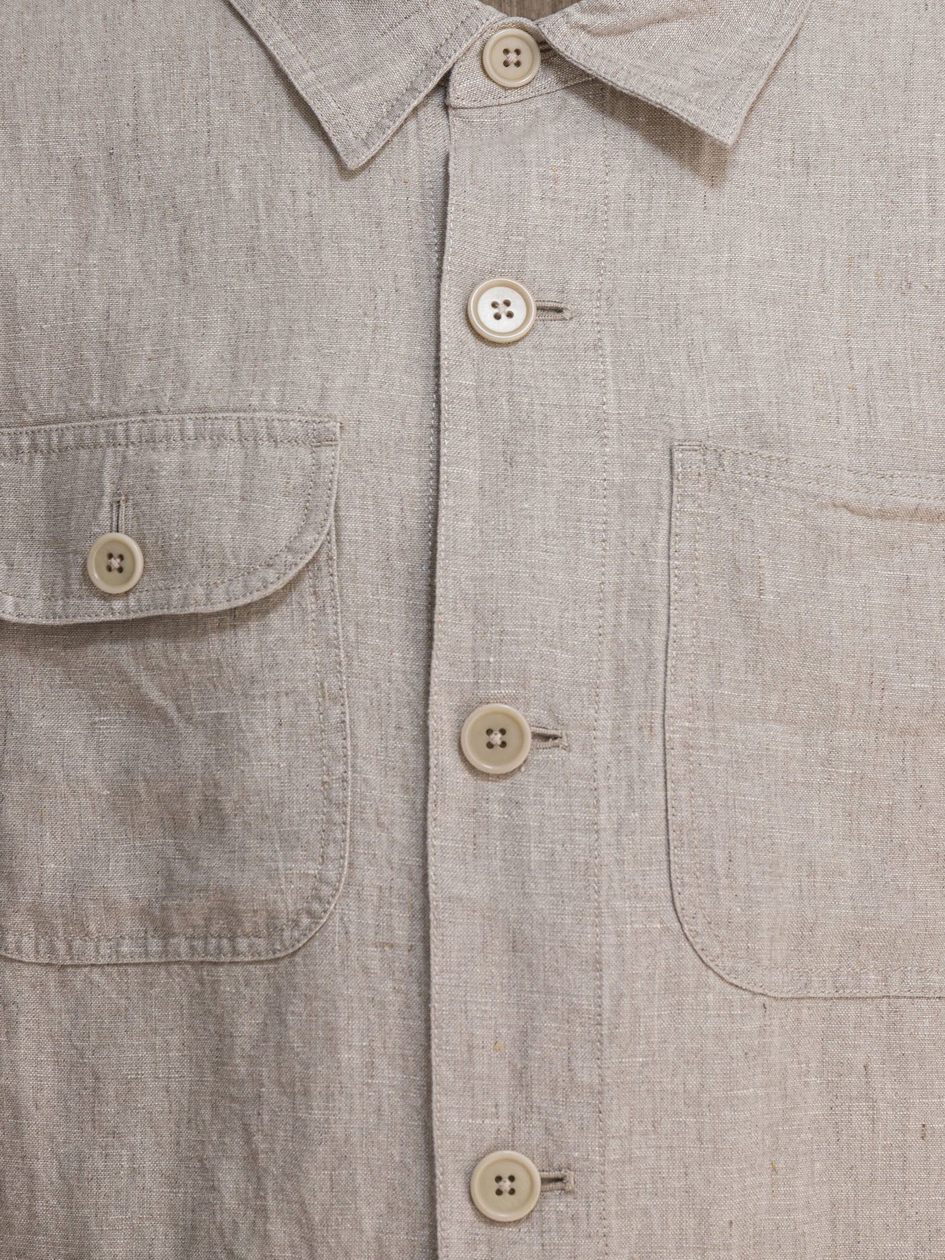 Overshirt jackets Solid colour  Beige - Alex Mill Men | PDP | VIETTI Online Store | thumbnail_3