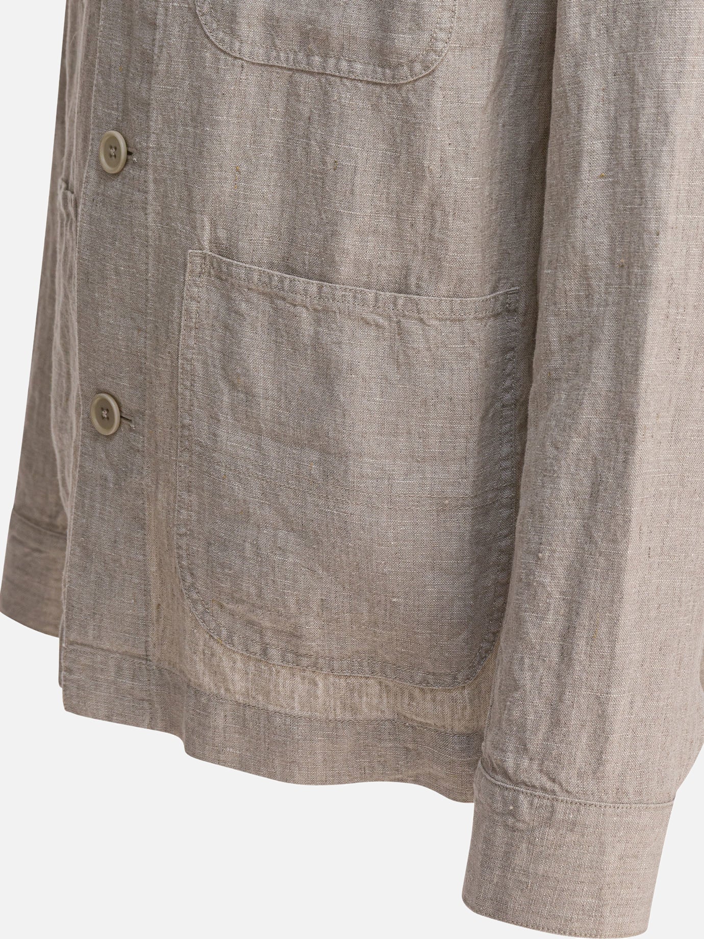 Overshirt jackets Solid colour  Beige - Alex Mill Men | PDP | VIETTI Online Store | thumbnail_4