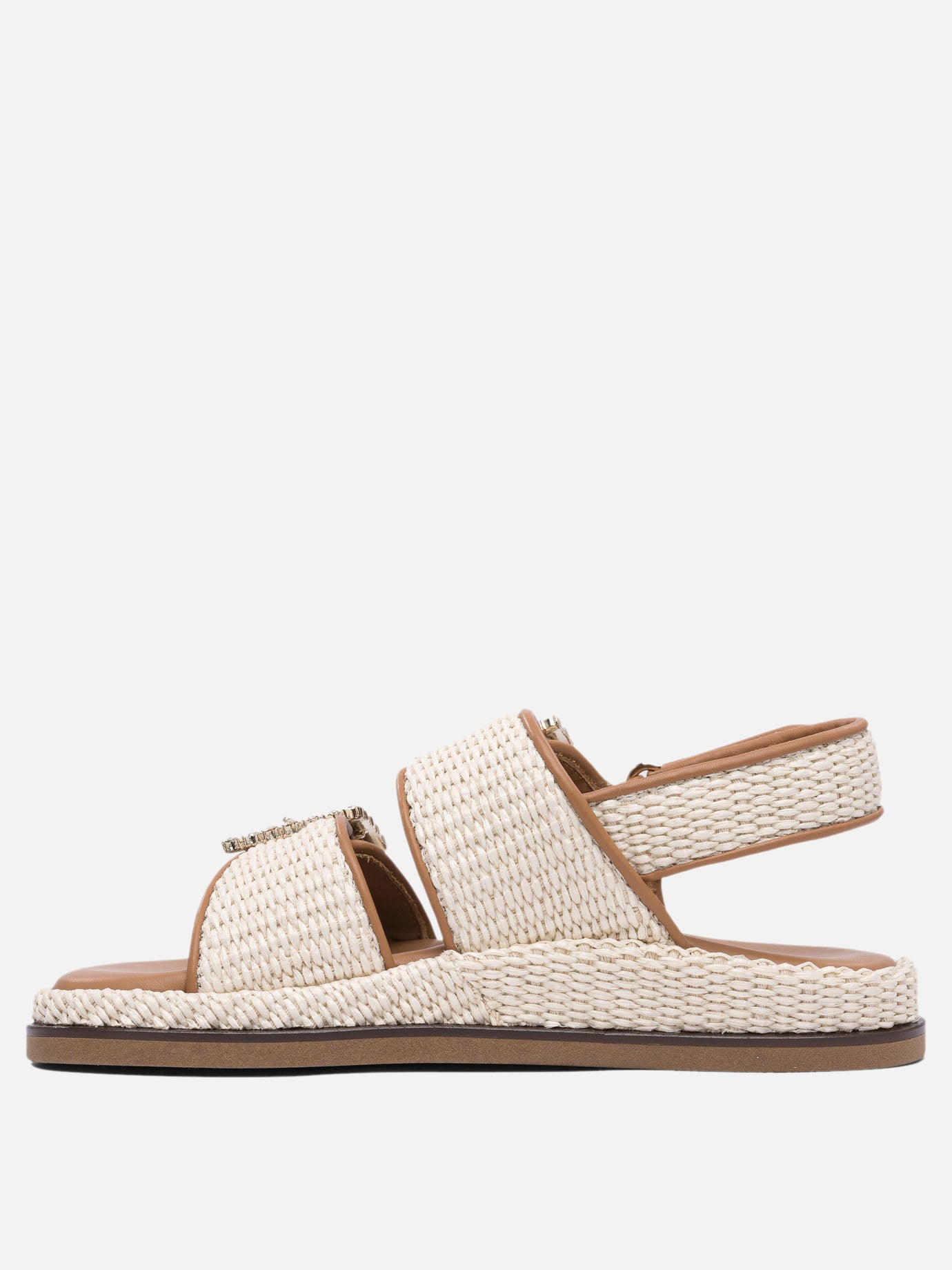 Flat sandals 100% rafia - 100% rubber  Beige - Alibi Women | PDP | VIETTI Online Store | thumbnail_3